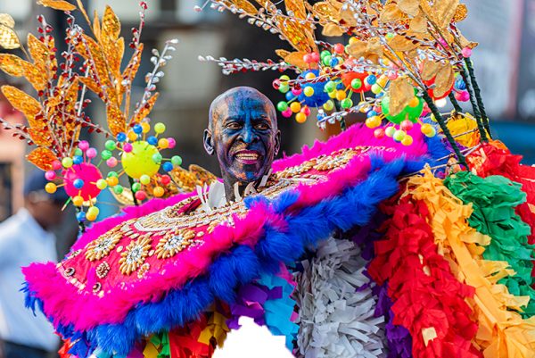 Juampa, el rey del Carnaval de Cotuí.
